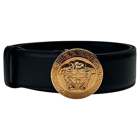 versace patterned medusa head belt|Versace belt size chart.